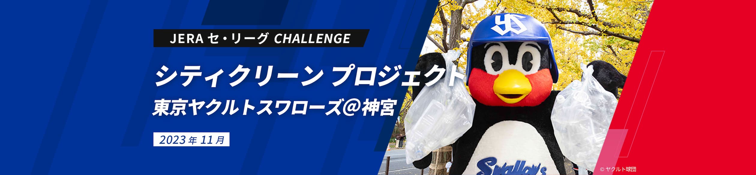 JERA セ・リーグ CHALLENGE シティクリーン プロジェクト 東京ヤクルトスワローズ＠神宮2023年11月
