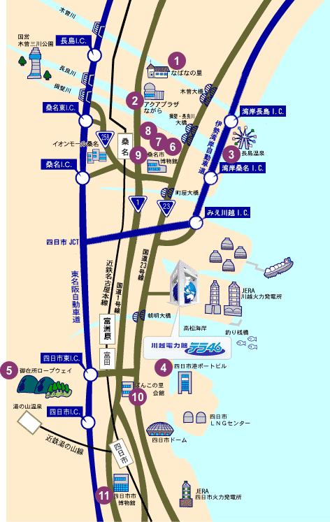 周辺観光案内図