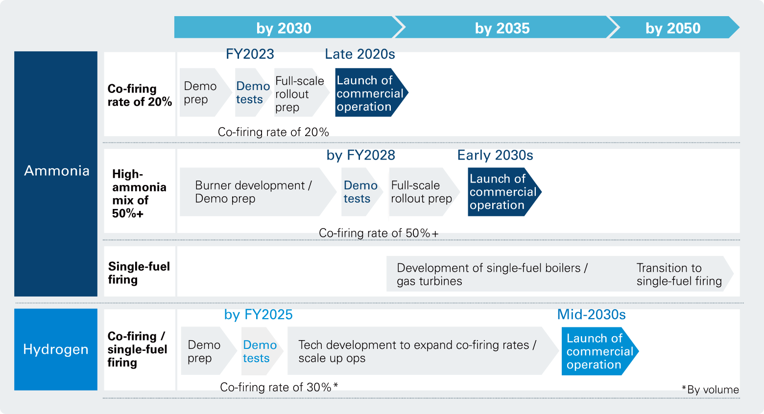 Ammonia and Hydrogen Introduction Plan