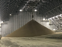 Indoor coal storage area