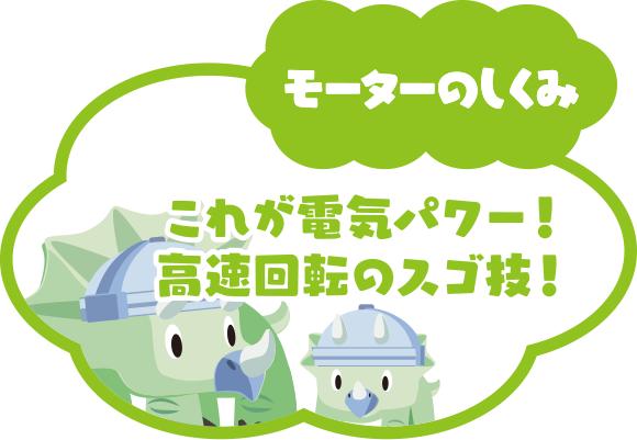 これが電気パワー！高速回転のスゴ技！「モーターのしくみ」