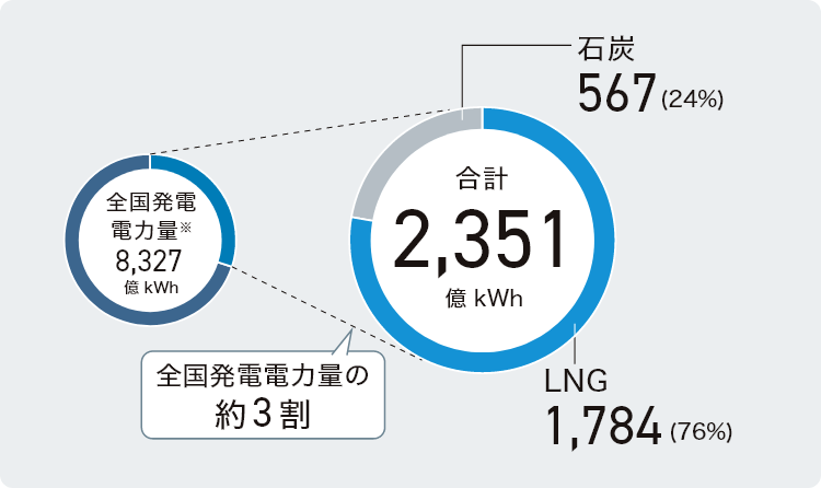 2022年度 国内発電電力量（燃料種別）